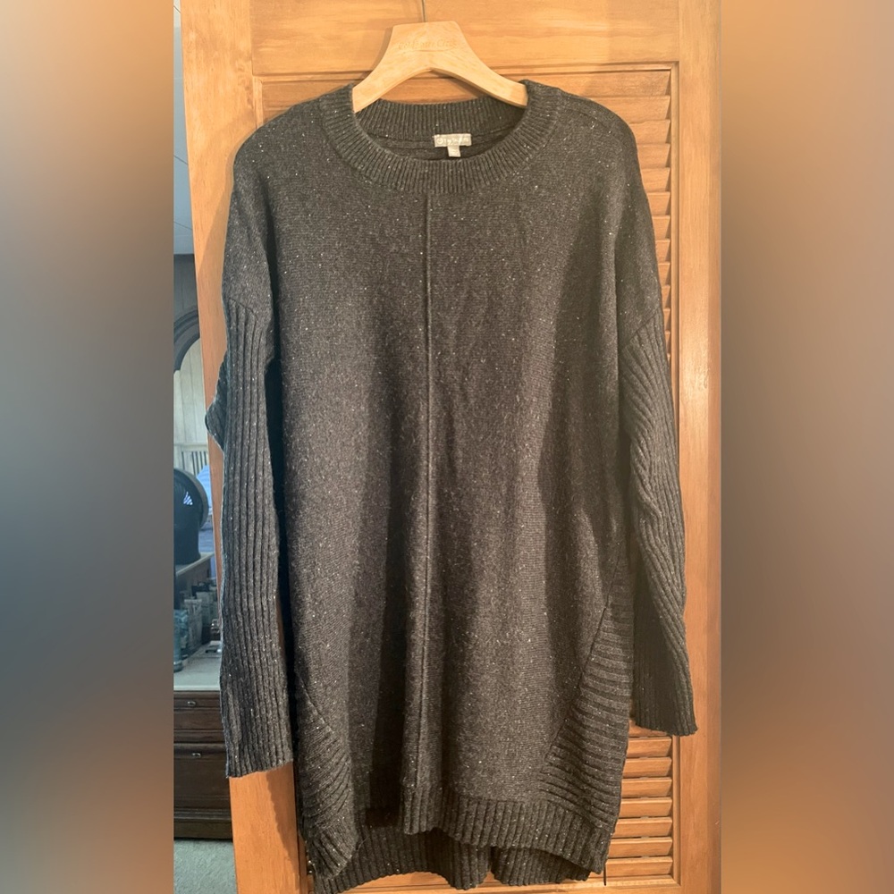 Talbots Tunic Grey Sweater xl